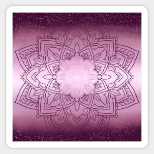 Purple Gradient Mandala Sticker